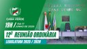 12ª Reunião Ordinária da 16ª Legislatura de Cana Verde-MG