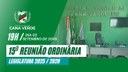 15ª Reunião Ordinária da 16ª Legislatura de Cana Verde-MG