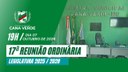 17ª Reunião Ordinária da 16ª Legislatura de Cana Verde-MG